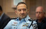 Israel Police Commissioner Kobi Shabtai attends a Knesset committee meeting on February 22, 2023. (Yonatan Sindel/Flash90)