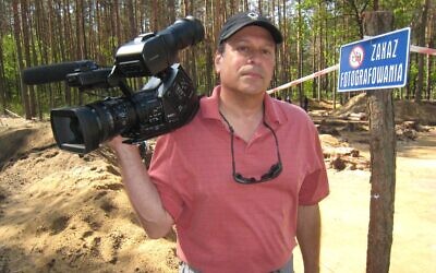 Filmmaker Gary Hochman at the Sobibor excavations in Poland (courtesy)