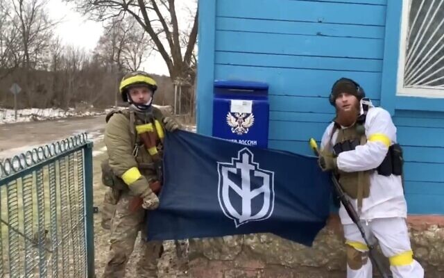 Screen capture from video purportedy showing Ukrainian forces inside Russian territory, March 2, 2023. (Twitter. Used in accordance with Clause 27a of the Copyright Law) Screen capture from video purportedy showing Ukrainian forces inside Russian territory, March 2, 2023. (Twitter. Used in accordance with Clause 27a of the Copyright Law)