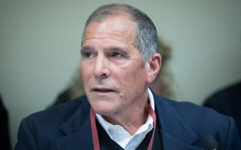 Airport union chief and Likud party member Pinchas Idan arrives to the Elections Committee at the Knesset in Jerusalem, March 5, 2019. (Noam Revkin Fenton/Flash90)