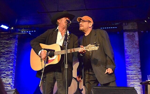 Nathan "Chinga" Chavin, right, and Kinky Friedman perform together in an undated photo. (Courtesy Brandi Chavin via JTA) Nathan "Chinga" Chavin, right, and Kinky Friedman perform together in an undated photo. (Courtesy Brandi Chavin via JTA)