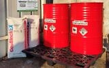 Special receptacles for old or damaged lithium-ion batteries to be distributed around Israel. (Courtesy, Israel Electronics Recycling Corporation)