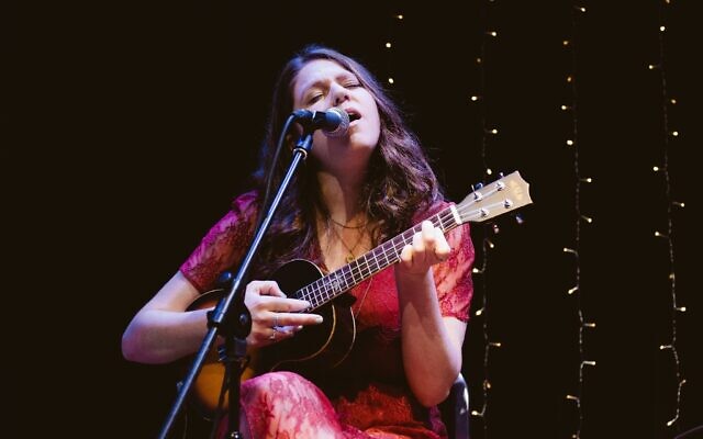 Musician Shira Averbuch in concert in this undated photo. (Courtesy)