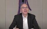 Rabbi Stephen Weiss in a 2020 video. (Screen capture: Youtube, Used in accordance with Clause 27a of the Copyright Law)