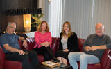 Samsung Director of Open Innovation Lior Yekoutieli (left) with the Israel research team. (Courtesy)
