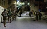 Israeli troops operate in the West Bank, early April 24, 2023. (Israel Defense Forces)