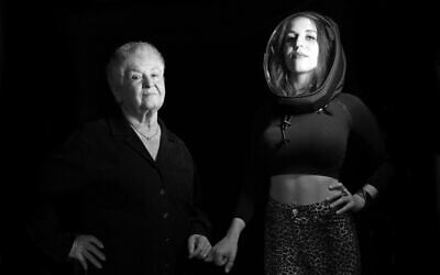 Detail of a photo of Holocaust suvivor Sally Fishberg, left, with granddaughter Hannah, featured in 'Invited to Life,' by B.A. Van Sise. (Courtesy/ B.A. Van Sise)