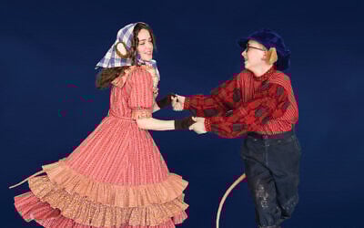 Lillian Hochman will play Tanya and Matthew Woody will play Fievel in the first musical adaptation of 'An American Tail.' (Kaitlin Randolph via JTA)