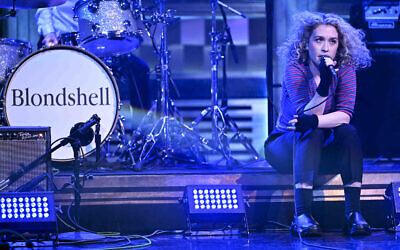 Teitelbaum performs on 'The Tonight Show Starring Jimmy Fallon,' April 5, 2023. (Todd Owyoung/NBC/via JTA)