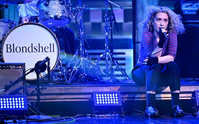 Teitelbaum performs on 'The Tonight Show Starring Jimmy Fallon,' April 5, 2023. (Todd Owyoung/NBC/via JTA)