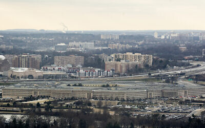 The Pentagon in Washington, DC, on January 18, 2022. (Stefani Reynolds/AFP)