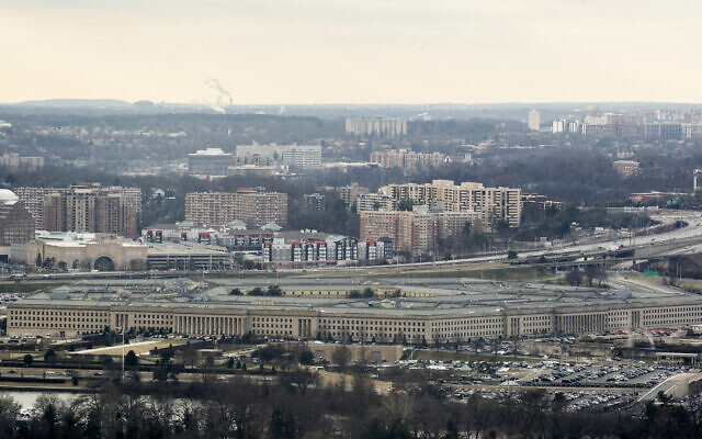 The Pentagon in Washington, DC, on January 18, 2022. (Stefani Reynolds/AFP)
