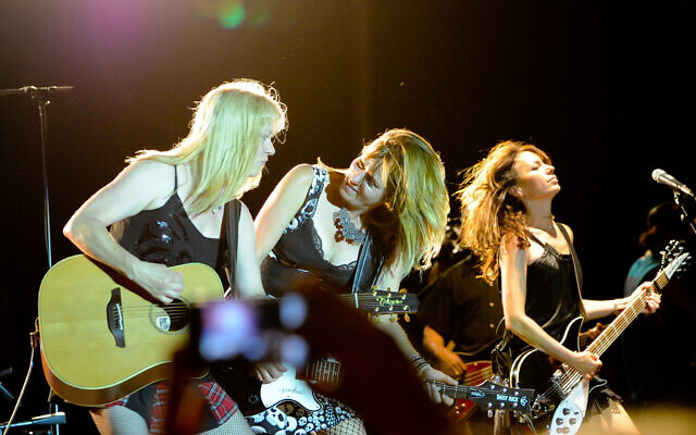 The Bangles from left to right, Debbi Peterson, Vicki Peterson and Susanna Hoffs perform their 80's hit song, 'Walk Like an Egyptian' at the 2012 Allen USA Celebration, June 30, 2012. (Michael Prengler/Special Contributor)