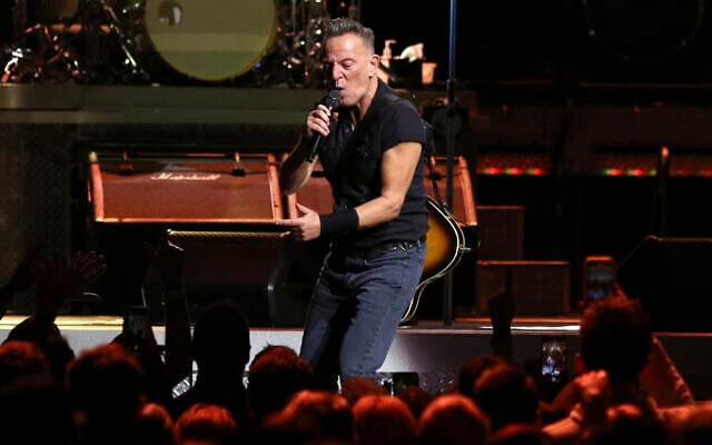 Bruce Springsteen and the E Street Band perform, Monday, April 3, 2023, at Barclays Center in the Brooklyn borough of New York. (Photo by Greg Allen/Invision/AP)