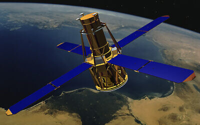 This illustration provided by NASA depicts the Reuven Ramaty High Energy Solar Spectroscopic Imager solar observation satellite. (NASA via AP)