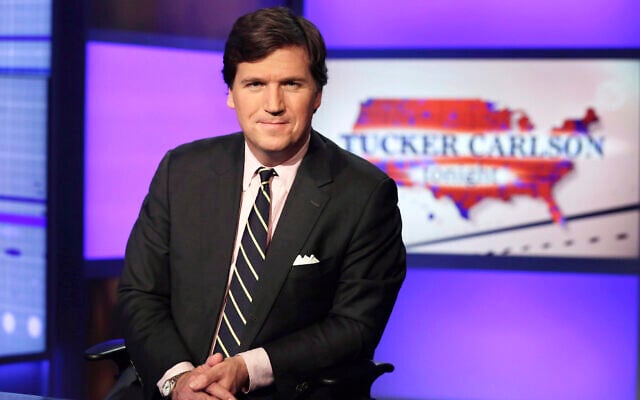 Tucker Carlson, host of 'Tucker Carlson Tonight,' poses for photos in a Fox News Channel studio on March 2, 2017, in New York. (AP Photo/Richard Drew, File) Tucker Carlson, host of 'Tucker Carlson Tonight,' poses for photos in a Fox News Channel studio on March 2, 2017, in New York. (AP Photo/Richard Drew, File)