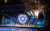The 75th anniversary Independence Day ceremony, held at Mount Herzl, Jerusalem on April 25, 2023. (Yonatan Sindel/ Flash90)