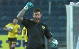 Israeli soccer goalkeeper Boris Klaiman. (Screen capture/YouTube)