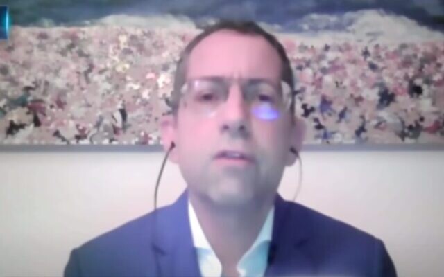 Gal Luft appears on CNBC on Mar 20, 2022. (Screen capture/YouTube)