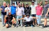 A group of artists with Artists 4 Israel recreated abandoned Jordanian army barracks on the banks of the Dead Sea for Earth Day, April 22, 2023 (Courtesy Artists 4 Israel)
