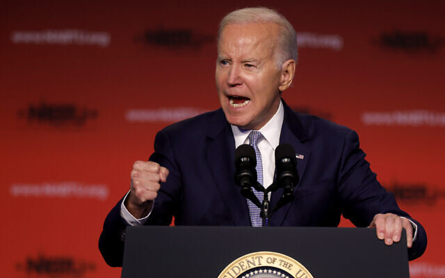 US President Joe Biden addresses a conference at the Washington Hilton on April 25, 2023(Chip Somodevilla/Getty Images/AFP) US President Joe Biden addresses a conference at the Washington Hilton on April 25, 2023(Chip Somodevilla/Getty Images/AFP)
