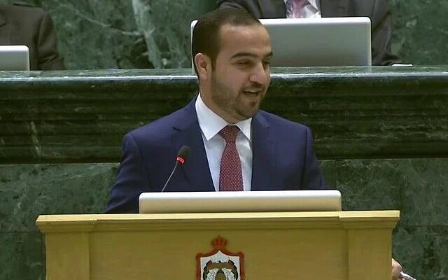 Jordanian MP Imad al-Adwan was arrested at the Allenby Bridge border crossing on April 23, 2023, as he was heading into Israel by car. (Jordanian media)