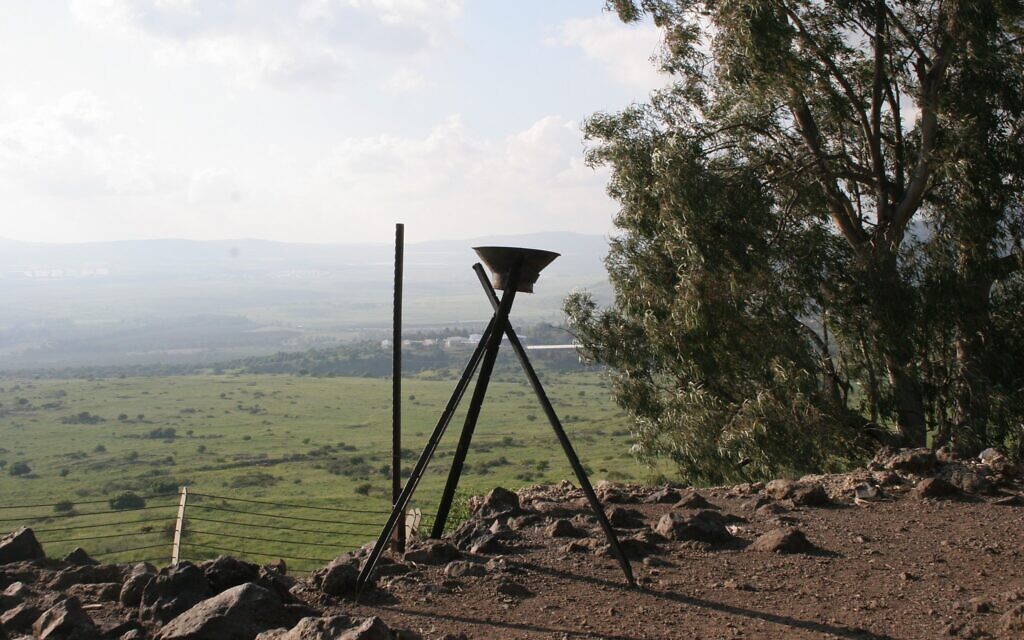 Military memorial at Tel Faher. (Shmuel Bar-Am)