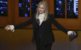 Barbra Streisand presents the award for best musical at the Tony Awards in New York on June 12, 2016. ( Evan Agostini/Invision/AP)