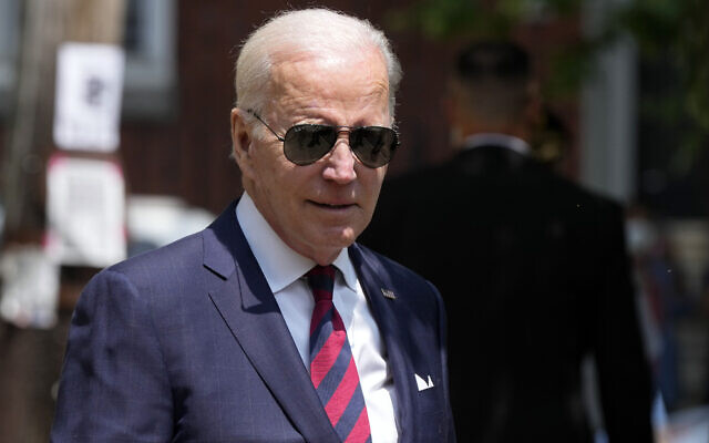 US President Joe Biden departs after having lunch with family at Vietnam Cafe in Philadelphia, on May 15, 2023. (AP Photo/Patrick Semansky, File) US President Joe Biden departs after having lunch with family at Vietnam Cafe in Philadelphia, on May 15, 2023. (AP Photo/Patrick Semansky, File)