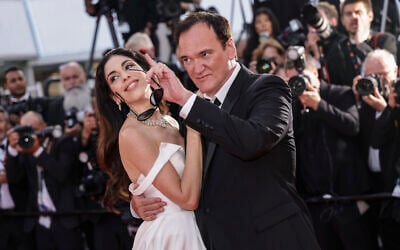 File Quentin Tarantino, right, and wife Daniella Pick pose for photographers upon arrival at the awards ceremony during the 76th international film festival, Cannes, southern France, May 27, 2023. (Photo by Vianney Le Caer/Invision/AP)