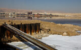 A view of the Dead Sea Works in southern Israel on February 2, 2018. (Issac Harari/Flash90)