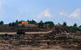 View of the unauthorized outpost of Homesh, in the West Bank, on November 17, 2022. (Nasser Ishtayeh/Flash90)