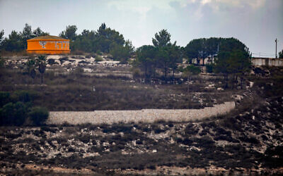 View of the illegal settlement outpost of Homesh, in the West Bank, on November 17, 2022. (Nasser Ishtayeh/Flash90)