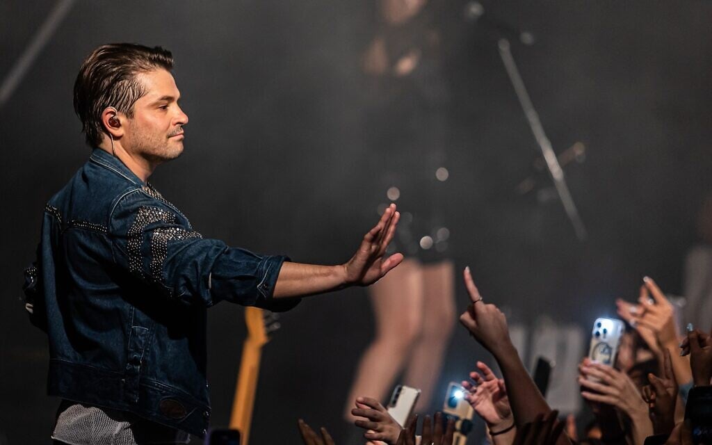 Felipe Colombo performs in Tel Aviv on May 3, 2023. (Courtesy/ Photo by Ortal Dahan Ziv)