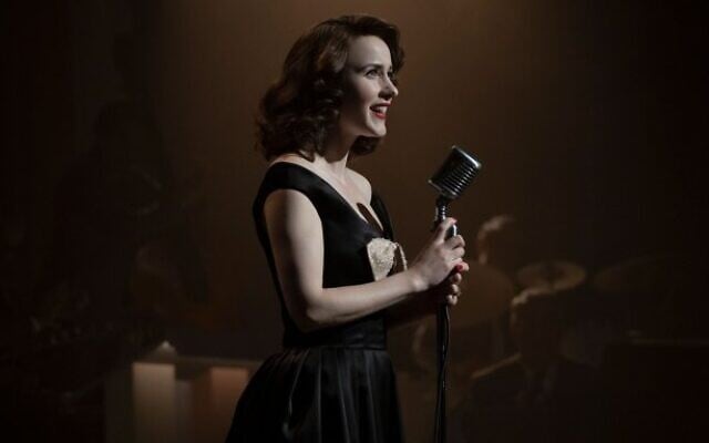 Rachel Brosnahan as Miriam “Midge” Maisel in the final episode of “The Marvelous Mrs. Maisel." (Philippe Antonello / Amazon Prime Video)