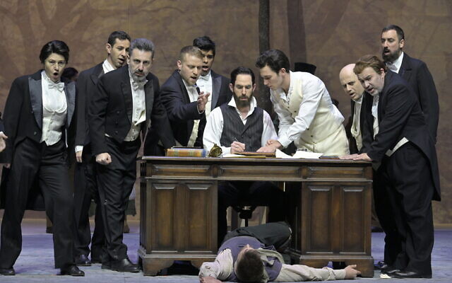 From 'Theodor,' the new original Hebrew opera about Theodor Herzl, premiering May 10, 2023 at The Israeli Opera (Courtesy Israeli Opera)