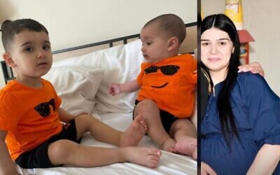Bara'ah Jaber Masarwa (right) and her sons Amir and Adam, murdered overnight in Taibe on May 1, 2023. (Courtesy)