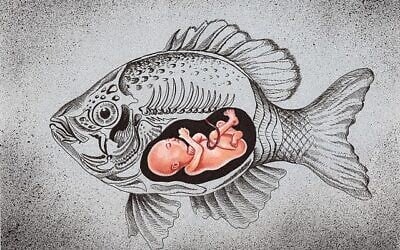 One of humorist Dudi Shamai's illustrations; his solo exhibit 'There IS Such a Creature' opens Holon's Beit Meirov Gallery, June 2-August 31, 2023 (Courtesy Dudi Shamai)