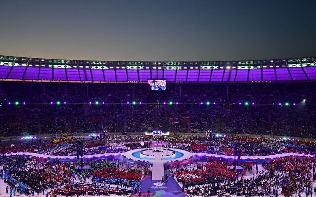 The opening ceremony of the Special Olympics World Games at the Olympic Stadium in Berlin on June 17, 2023. (John MACDOUGALL / AFP)