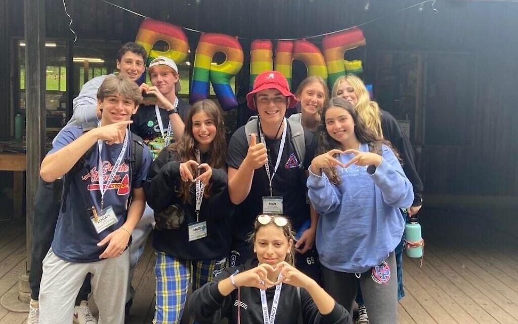 BBYO teenagers at a Pride Month-themed summer leadership program, June 2022. (Courtesy of BBYO)