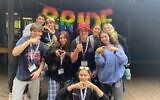 BBYO teenagers at a Pride Month-themed summer leadership program, June 2022. (Courtesy of BBYO)