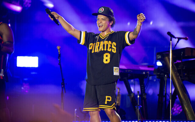 In this May 27, 2018, file photo, Bruno Mars performs at the Bottle Rock Napa Valley Music Festival at Napa Valley Expo in Napa, California (Amy Harris/Invision/AP, File) In this May 27, 2018, file photo, Bruno Mars performs at the Bottle Rock Napa Valley Music Festival at Napa Valley Expo in Napa, California (Amy Harris/Invision/AP, File)