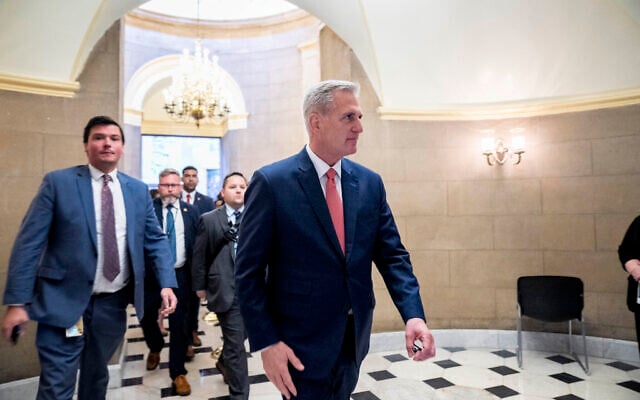 House Speaker Kevin McCarthy of California leaves his office on Capitol Hill in Washington, June 7, 2023. (AP Photo/Andrew Harnik) House Speaker Kevin McCarthy of California leaves his office on Capitol Hill in Washington, June 7, 2023. (AP Photo/Andrew Harnik)