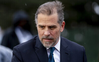 File: Hunter Biden, the son of US President Joe Biden, on the South Lawn of the White House, April 18, 2022, in Washington. (AP Photo/Andrew Harnik)