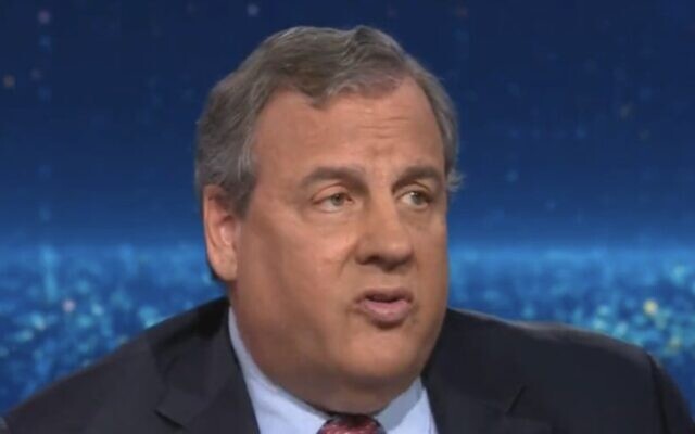 Screen capture from video of Republican presidential candidate Chris Christie during an interview with CNN, June 28, 2023. (Twitter. Used in accordance with Clause 27a of the Copyright Law) Screen capture from video of Republican presidential candidate Chris Christie during an interview with CNN, June 28, 2023. (Twitter. Used in accordance with Clause 27a of the Copyright Law)