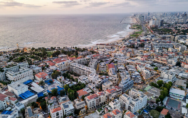 A general view shows Tel Aviv-Jaffa as the sun rises, June 5, 2023. (Omer Fichman/Flash90) A general view shows Tel Aviv-Jaffa as the sun rises, June 5, 2023. (Omer Fichman/Flash90)