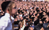Illustrative: Ultra-Orthodox Jewish men attend a Jerusalem wedding, June 6, 2023. (David Cohen/Flash90)