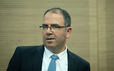Deputy Attorney General Gil Limon attends a Knesset Constitution, Law and Justice Committee hearing, June 25, 2023. (Yonatan Sindel/Flash90)