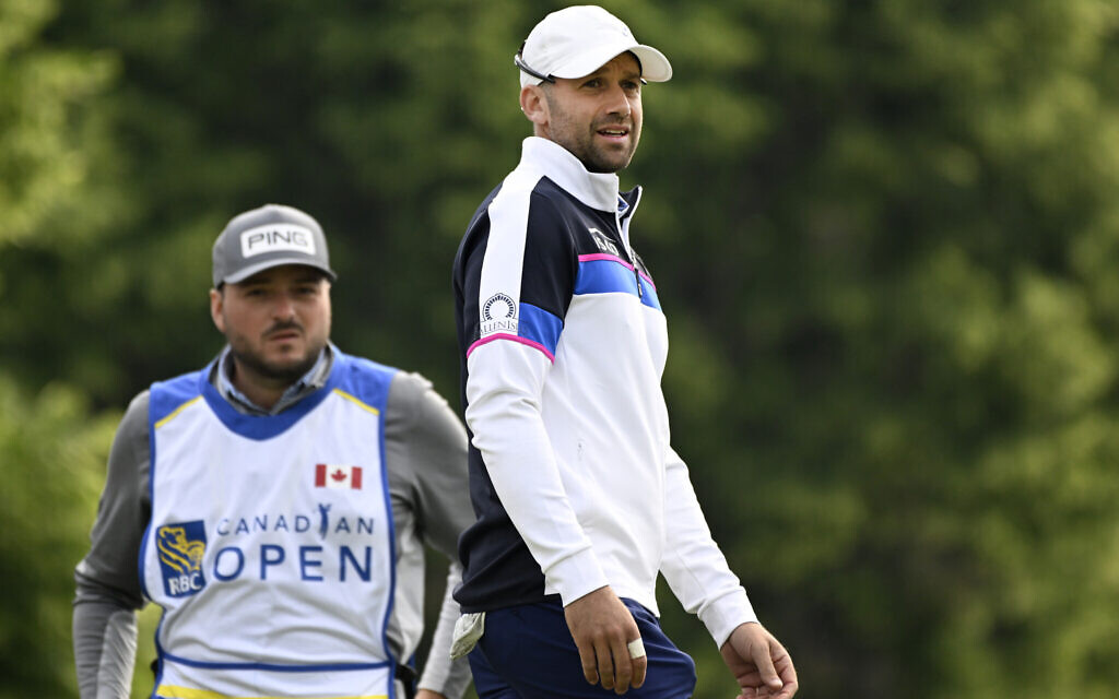 Ben Silverman plays in the first round of the Canadian Open in Toronto, June 8, 2023. (Bernard Brault/ Golf Canada)