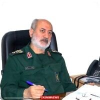 The head of the intelligence services of the Islamic Revolutionary Guard Corps (IRGC), General Mohammad Kazemi, in an undated photo. (Courtesy)